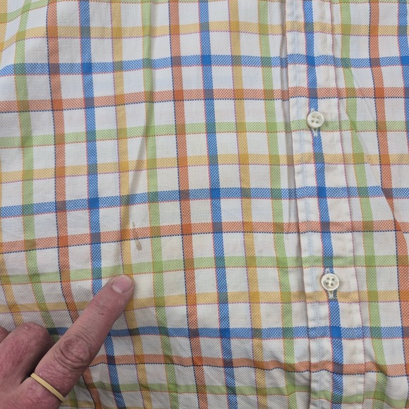Paul & Shark Yachting Button Down Shirt Men's XL Check Plaid Made in Italy - Picture 10 of 10